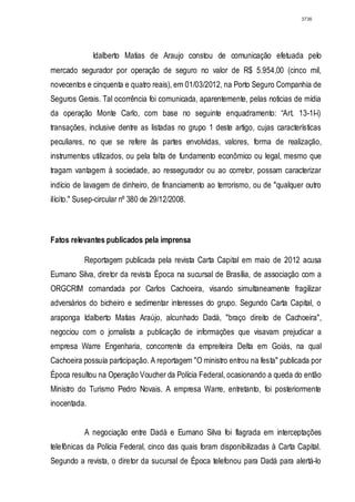 Relatório CPMI do Cachoeira parte 2