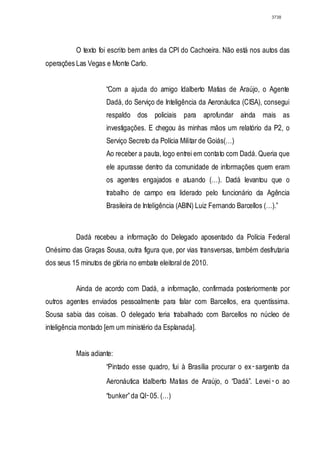 Relatório CPMI do Cachoeira parte 2