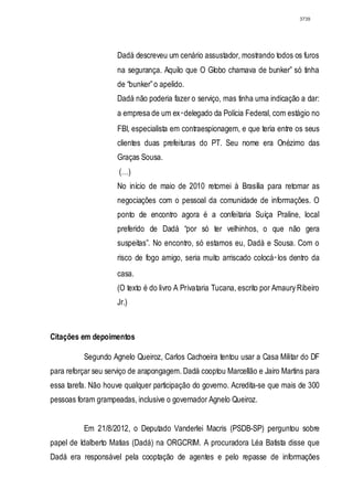 Relatório CPMI do Cachoeira parte 2