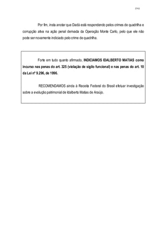 Relatório CPMI do Cachoeira parte 2