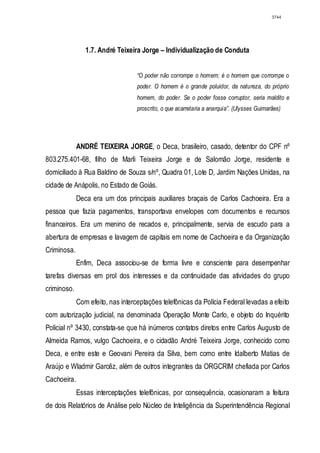 Relatório CPMI do Cachoeira parte 2