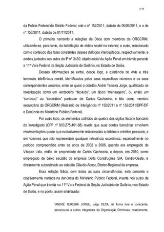 Relatório CPMI do Cachoeira parte 2