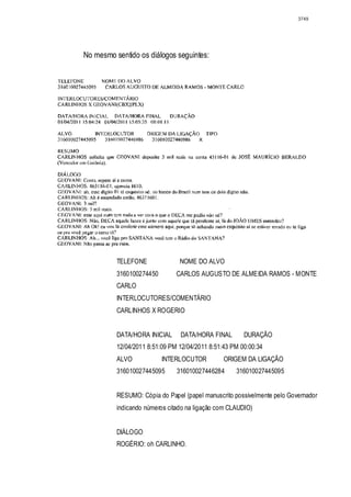 Relatório CPMI do Cachoeira parte 2