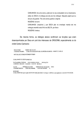 Relatório CPMI do Cachoeira parte 2