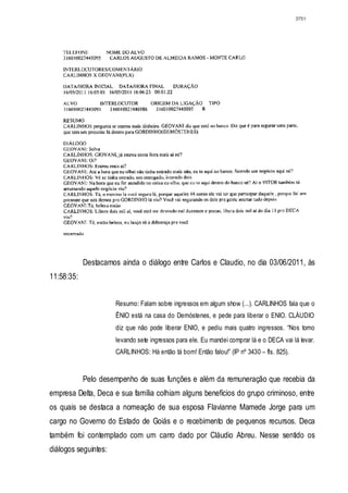 Relatório CPMI do Cachoeira parte 2