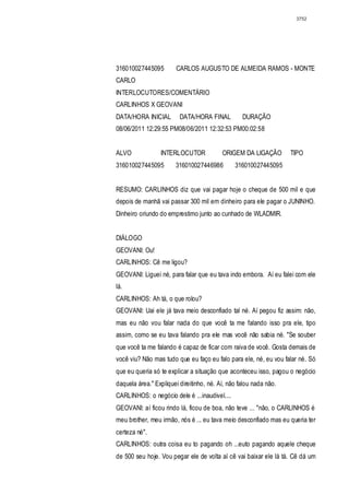 Relatório CPMI do Cachoeira parte 2