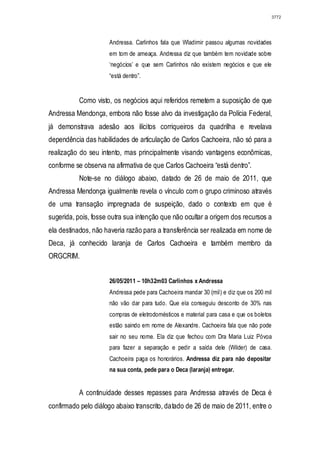 Relatório CPMI do Cachoeira parte 2