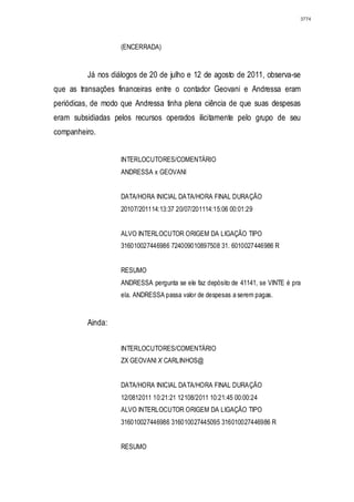 Relatório CPMI do Cachoeira parte 2