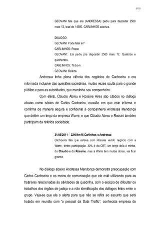 Relatório CPMI do Cachoeira parte 2