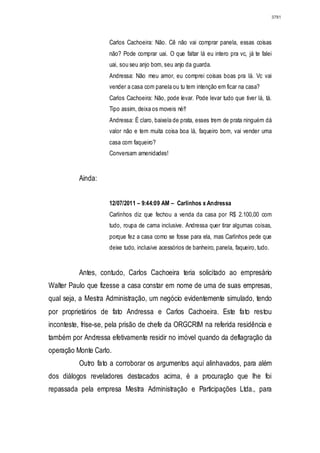 Relatório CPMI do Cachoeira parte 2