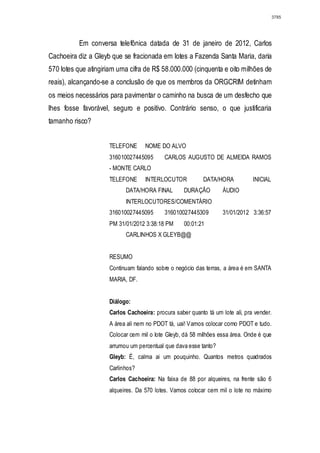 Relatório CPMI do Cachoeira parte 2