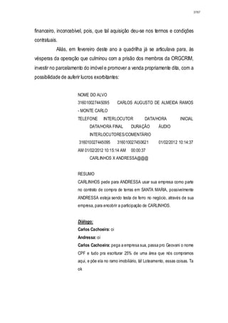 Relatório CPMI do Cachoeira parte 2