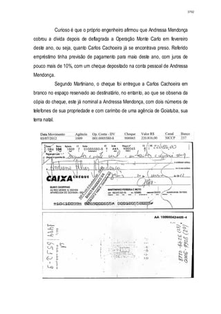 Relatório CPMI do Cachoeira parte 2