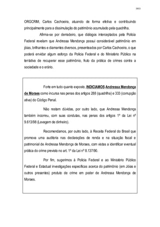 Relatório CPMI do Cachoeira parte 2