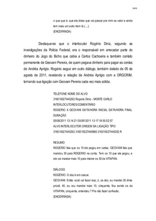 Relatório CPMI do Cachoeira parte 2