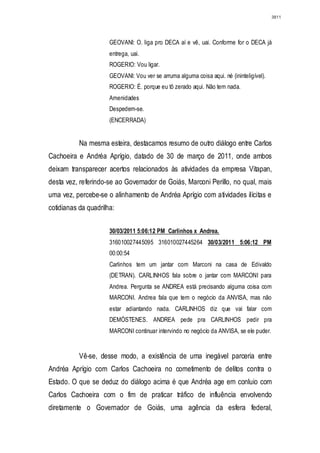 Relatório CPMI do Cachoeira parte 2