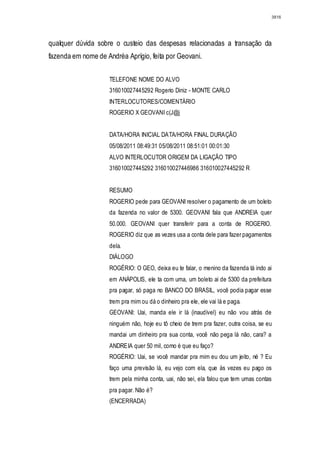 Relatório CPMI do Cachoeira parte 2