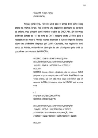 Relatório CPMI do Cachoeira parte 2