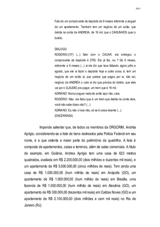 Relatório CPMI do Cachoeira parte 2