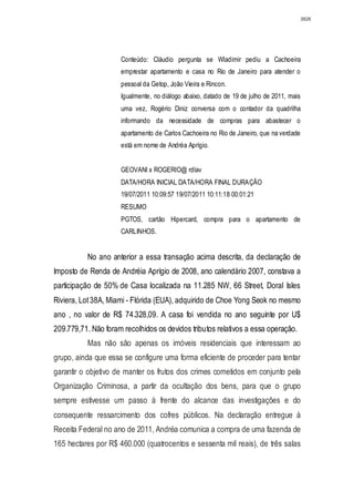 Relatório CPMI do Cachoeira parte 2