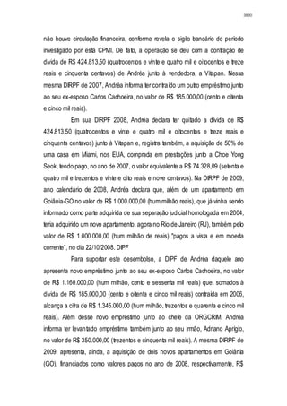 Relatório CPMI do Cachoeira parte 2