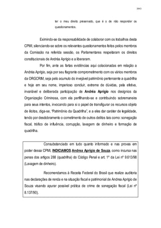 Relatório CPMI do Cachoeira parte 2