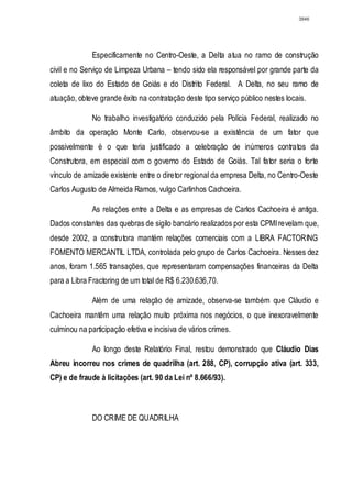 Relatório CPMI do Cachoeira parte 2