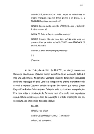 Relatório CPMI do Cachoeira parte 2