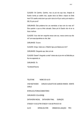 Relatório CPMI do Cachoeira parte 2