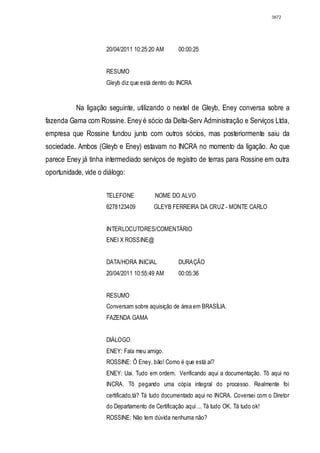 Relatório CPMI do Cachoeira parte 2