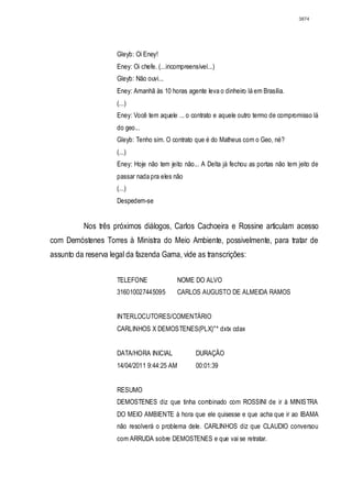 Relatório CPMI do Cachoeira parte 2