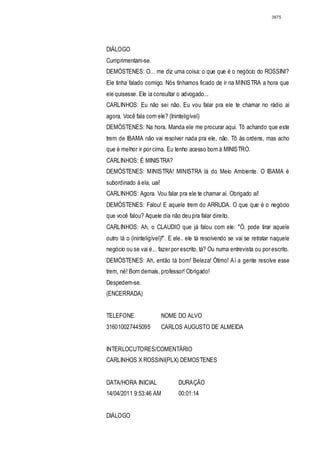 Relatório CPMI do Cachoeira parte 2