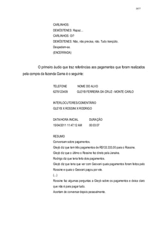 Relatório CPMI do Cachoeira parte 2