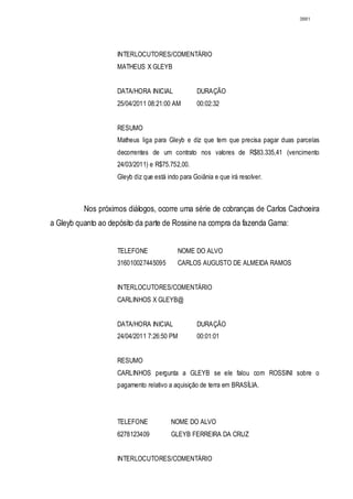 Relatório CPMI do Cachoeira parte 2