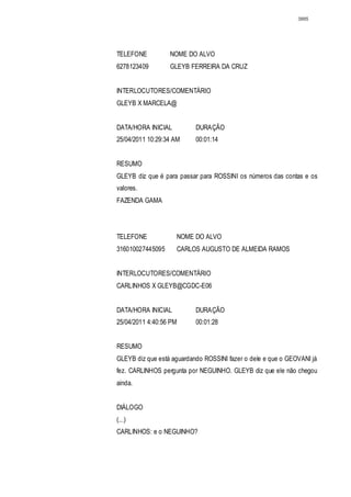 Relatório CPMI do Cachoeira parte 2