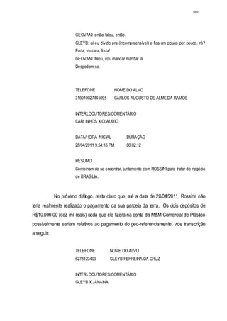 Relatório CPMI do Cachoeira parte 2