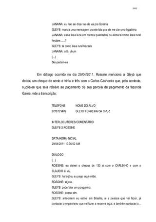 Relatório CPMI do Cachoeira parte 2