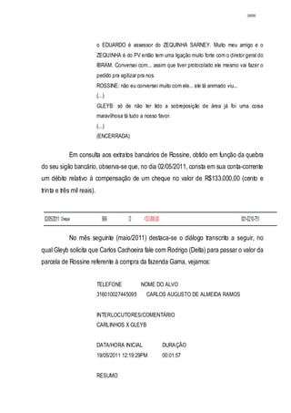 Relatório CPMI do Cachoeira parte 2