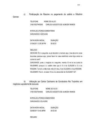 Relatório CPMI do Cachoeira parte 2