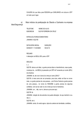 Relatório CPMI do Cachoeira parte 2