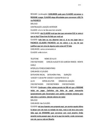 Relatório CPMI do Cachoeira parte 2