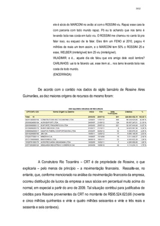 Relatório CPMI do Cachoeira parte 2
