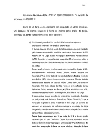 Relatório CPMI do Cachoeira parte 2