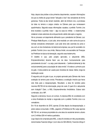 Relatório CPMI do Cachoeira parte 2