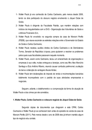 Relatório CPMI do Cachoeira parte 2