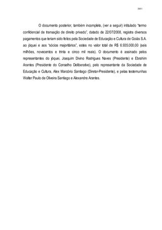 Relatório CPMI do Cachoeira parte 2