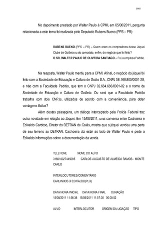 Relatório CPMI do Cachoeira parte 2