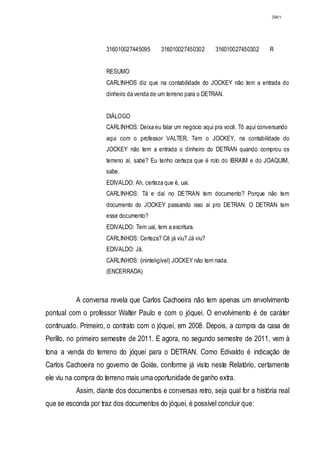 Relatório CPMI do Cachoeira parte 2