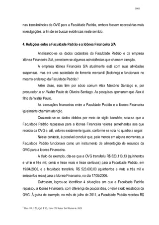 Relatório CPMI do Cachoeira parte 2