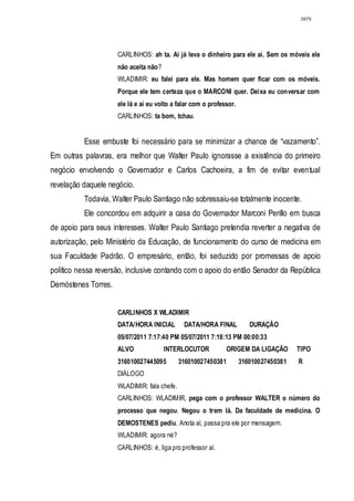 Relatório CPMI do Cachoeira parte 2